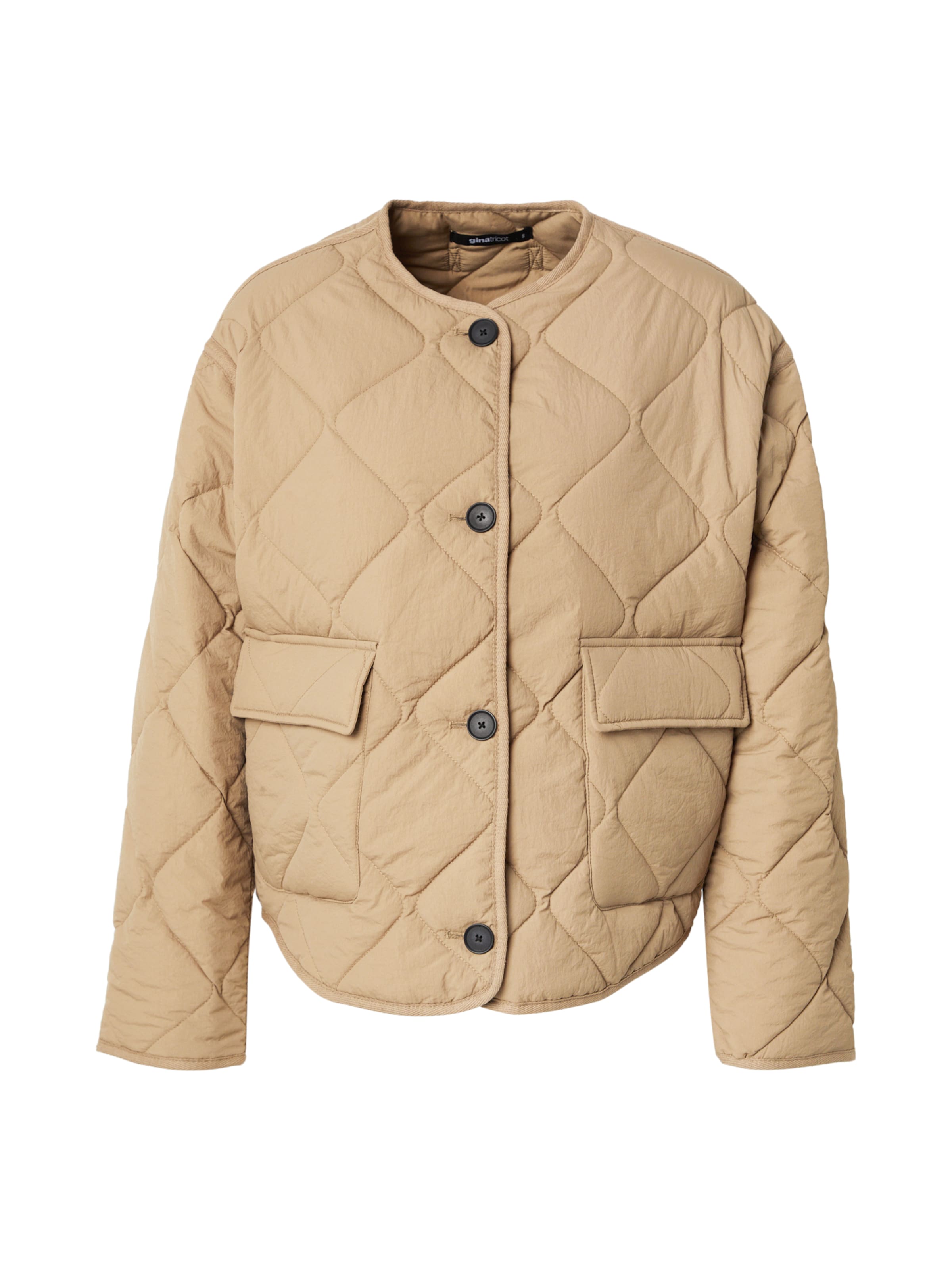 Gina Tricot Φθινοπωρινό και ανοιξιάτικο μπουφάν σε πράσινο: μπροστά