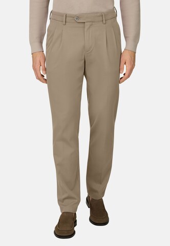 Boggi Milano Regular Trousers with creases in Grey: front