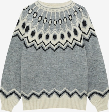 Pull-over Pull&Bear en gris : devant