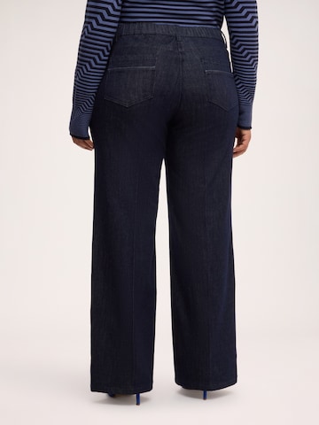 évasé Jean Fiorella Rubino en bleu