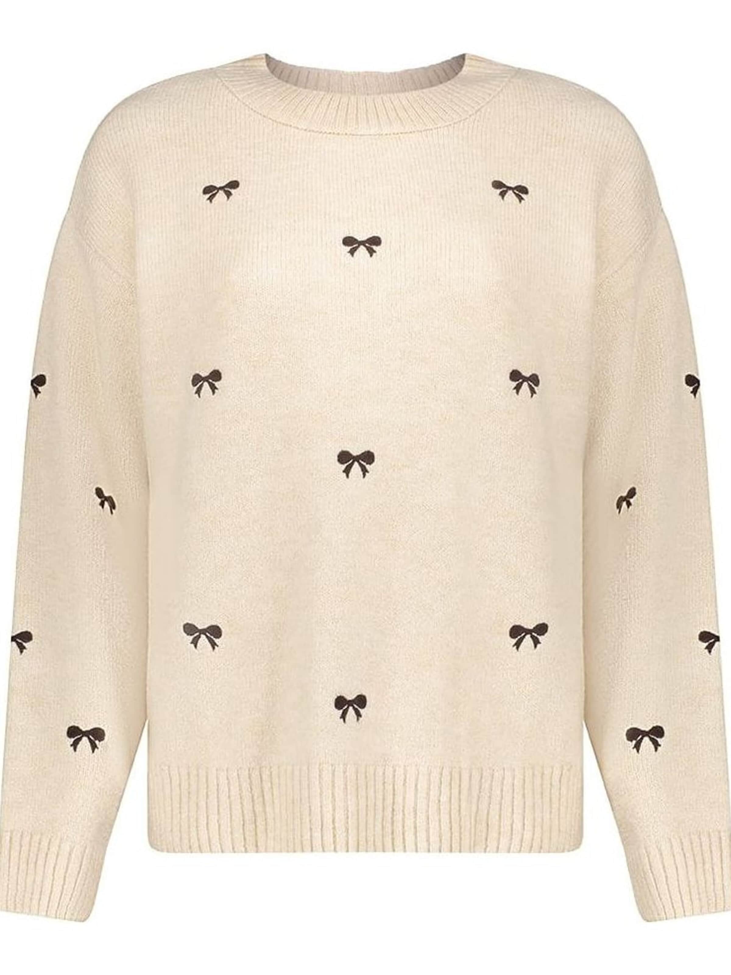 Geisha Trui in Beige: voorkant