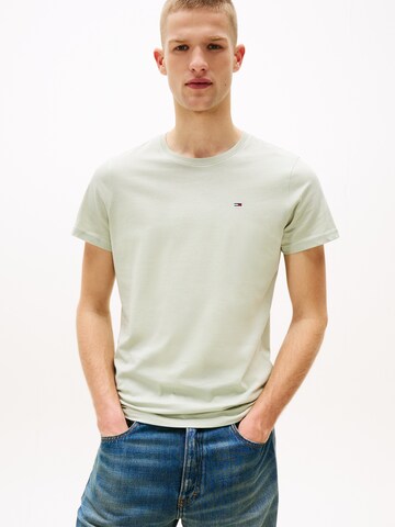 T-Shirt Tommy Jeans en vert : devant