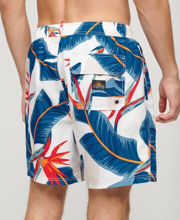 Superdry Zwemshorts in Blauw