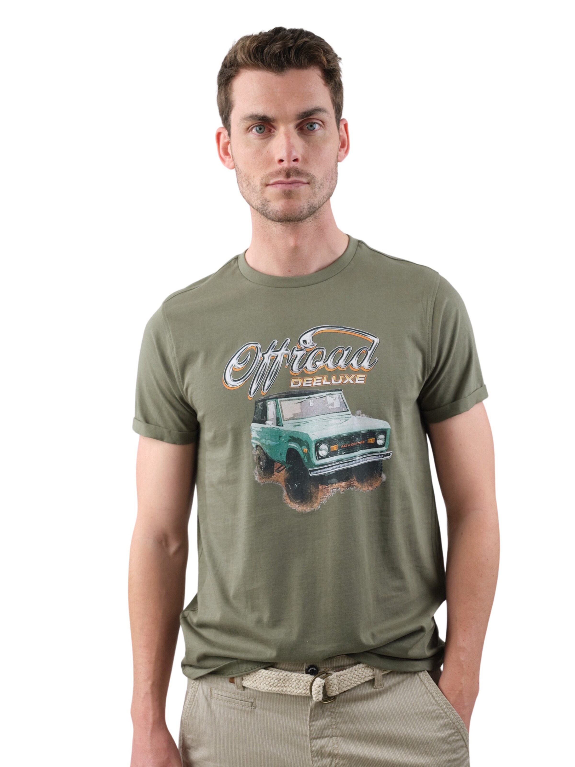 Deeluxe Bluser & t-shirts 'Offroad' i brun: forside