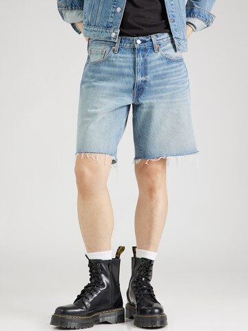 LEVI'S ® Loosefit Jeans '468™ Loose Shorts' i blå: framsida