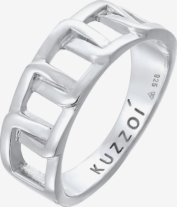 KUZZOI Ring in Silber: predná strana