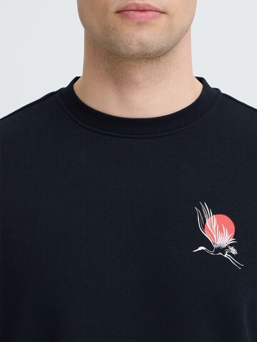 BLEND Sweater ' BHJapa Backprint ' in Schwarz