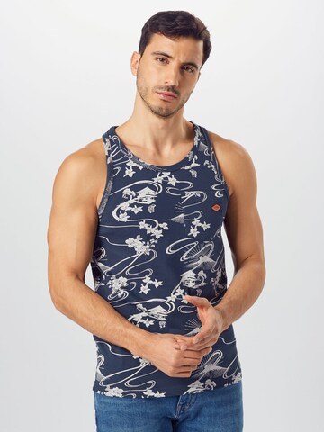 Superdry Tričko – modrá: přední strana