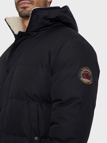 Threadbare Between-Season Jacket 'Clarence' in Black