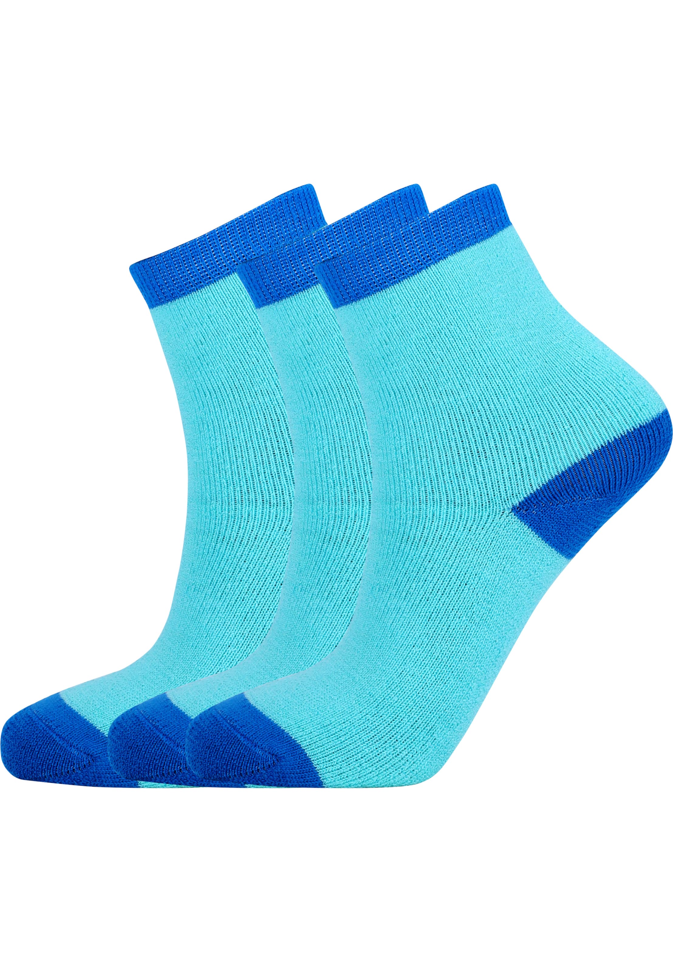 ZigZag Sportsokken &#x27;Lime&#x27; in Blauw: voorkant