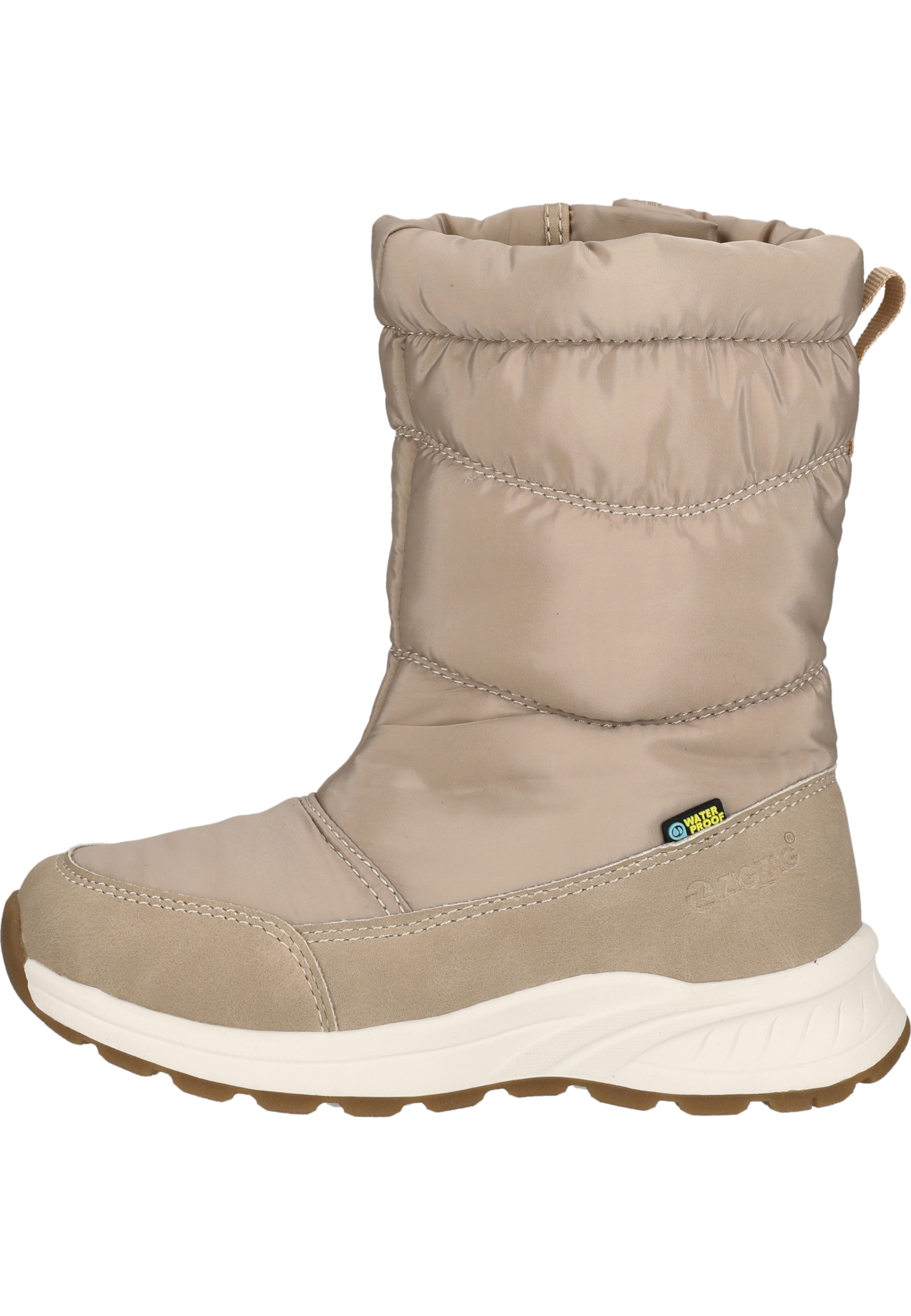 ZigZag Stiefel in Beige: Vorderseite