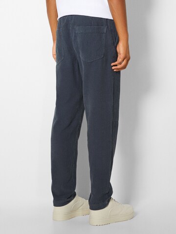 Bershka Regular Trousers in Blue