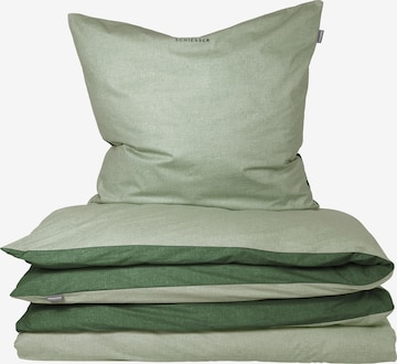 SCHIESSER Duvet Cover 'Doubleface Renforcé' in Green: front