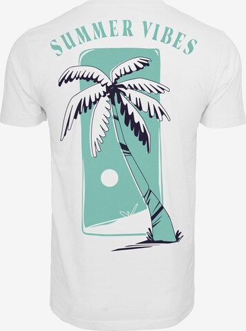Mister Tee Shirt 'Summer Vibes' in Wit