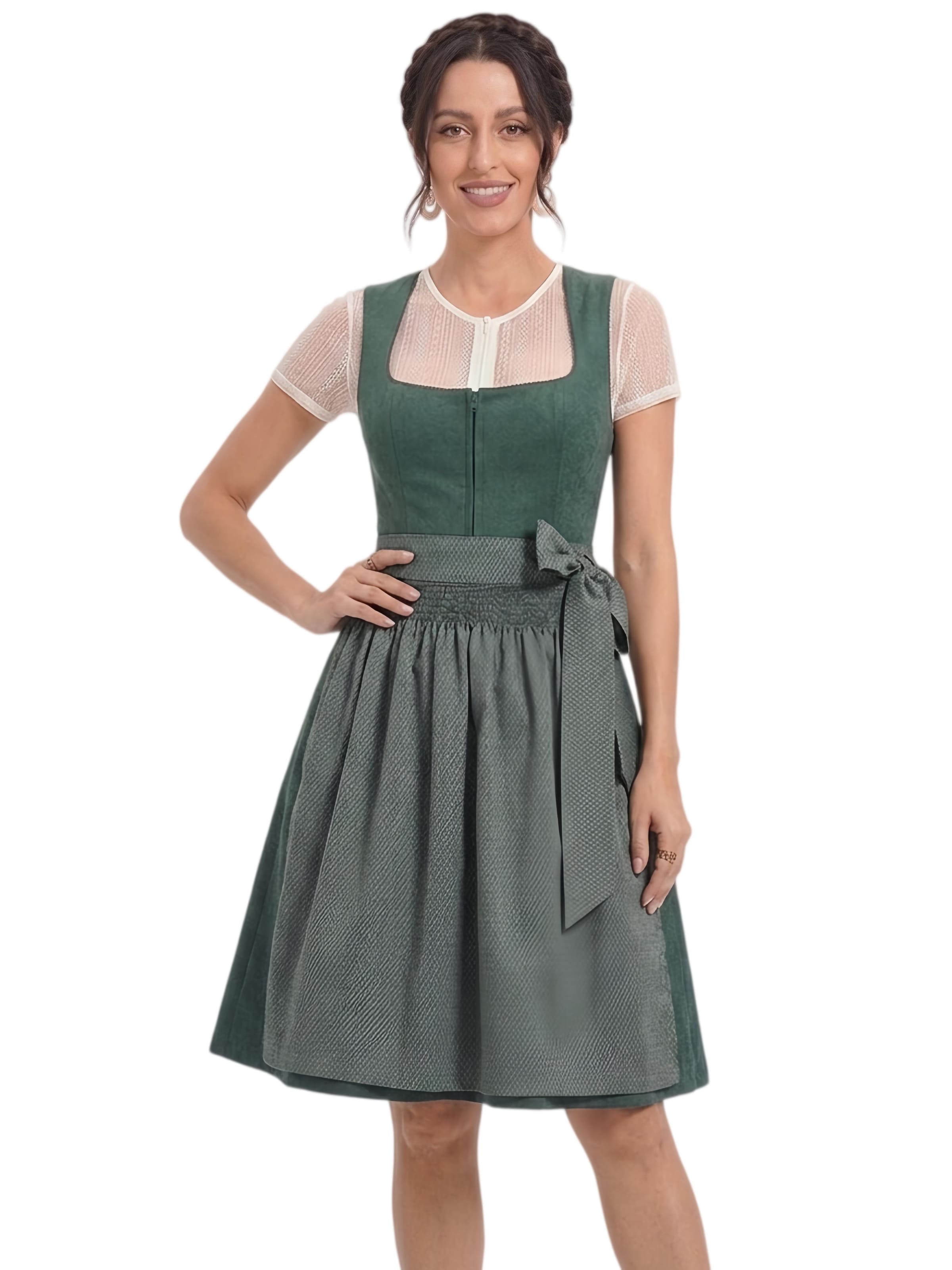 Yesfashion Dirndl in Green: front