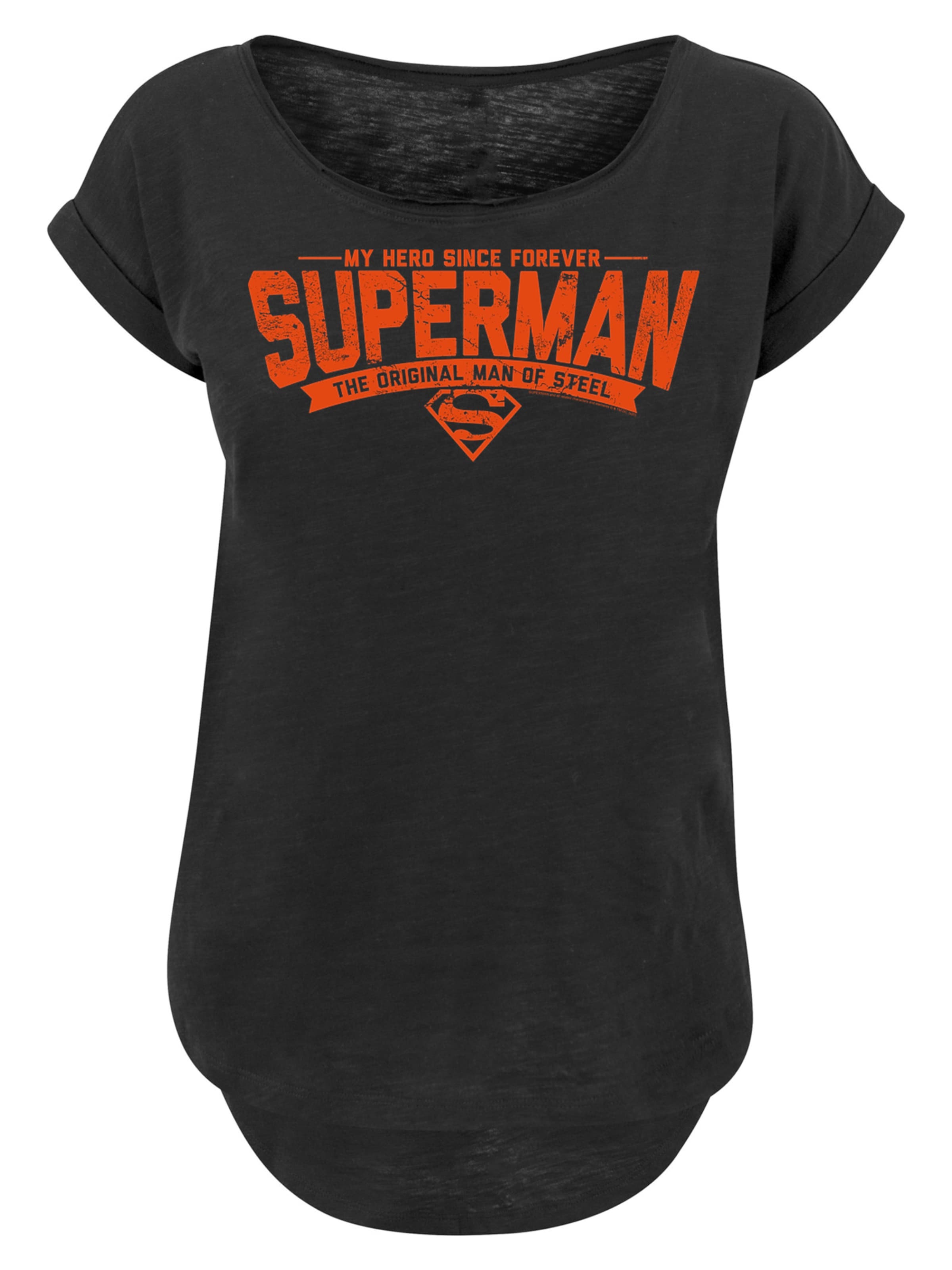 F4NT4STIC T-Shirt 'DC Comics Superman My Hero' in Schwarz: Vorderseite