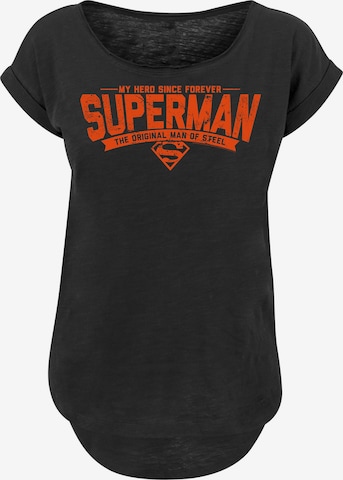 F4NT4STIC T-Shirt 'DC Comics Superman My Hero' in Schwarz: Vorderseite