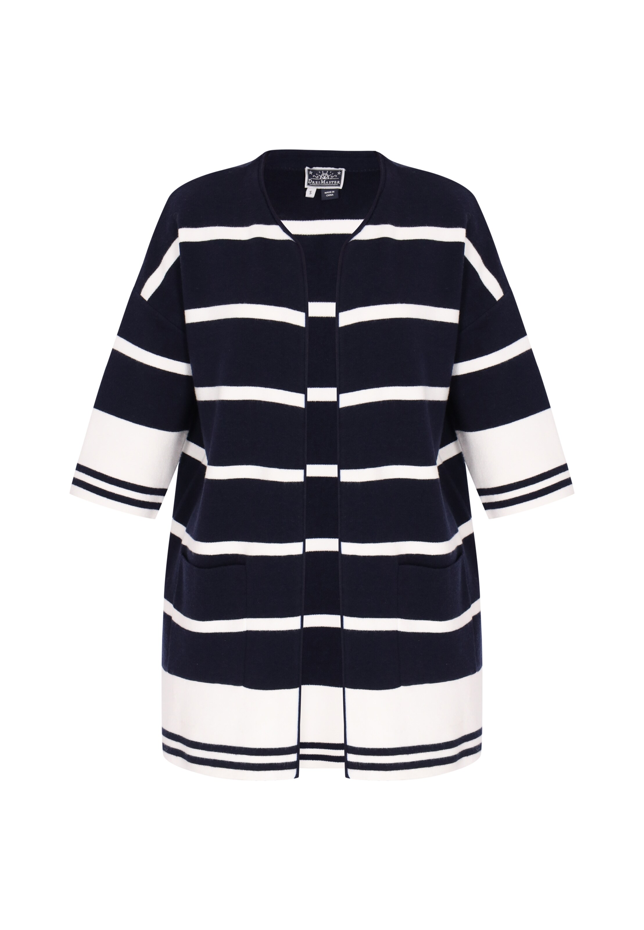 DreiMaster Maritim Πλεκτή ζακέτα σε μπλε: μπροστά