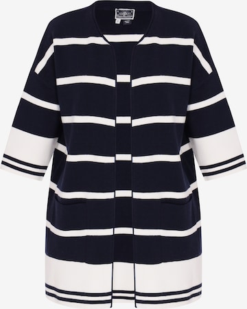 Geacă tricotată de la DreiMaster Maritim pe albastru: față