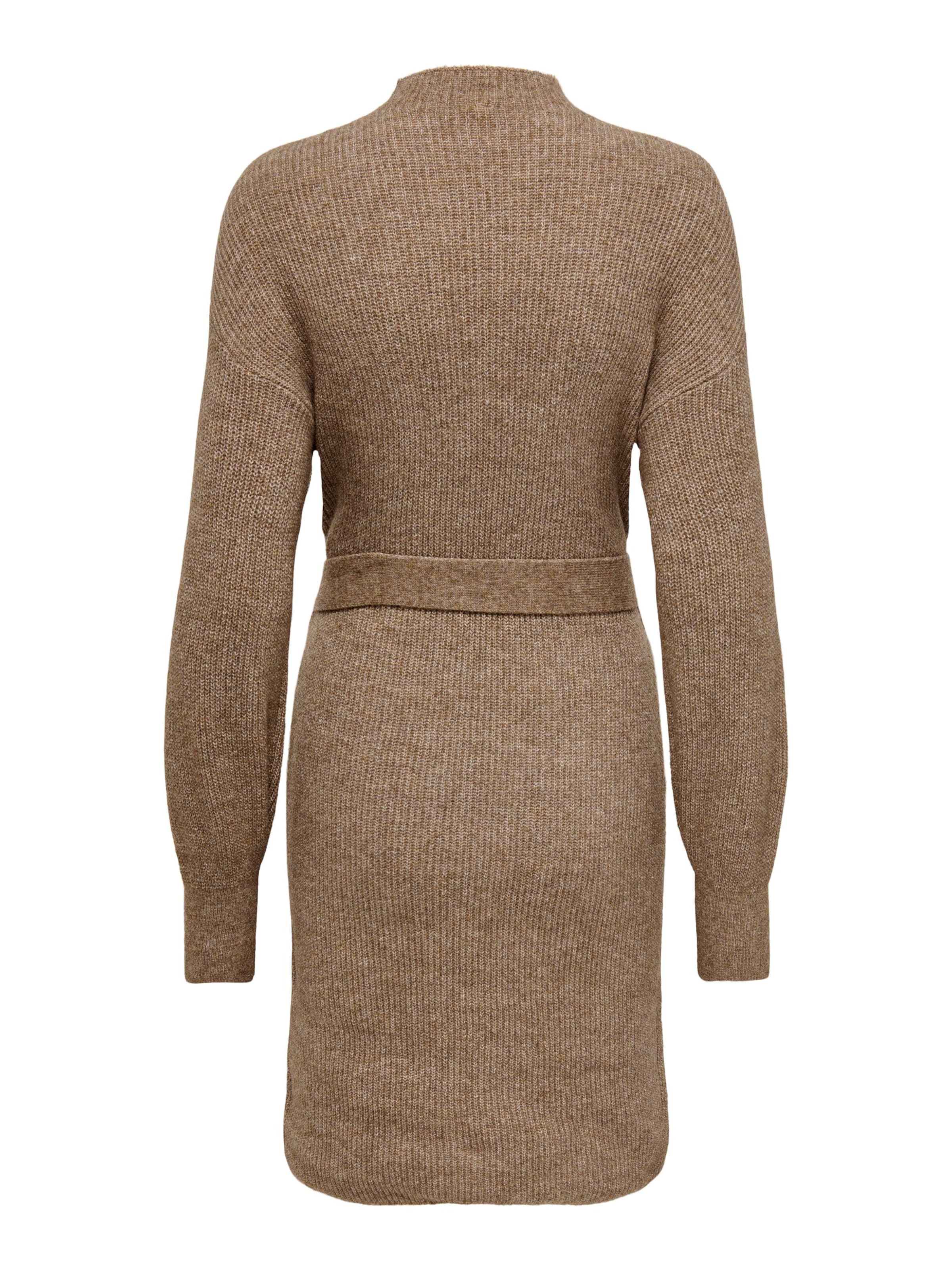 ONLY Pletené šaty 'THILDE' - Hnedá