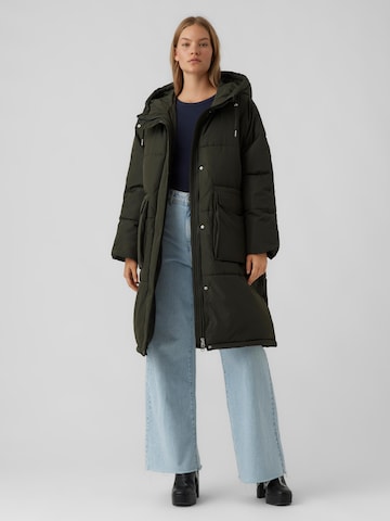 VERO MODA Wintermantel 'ELANOR' in Groen