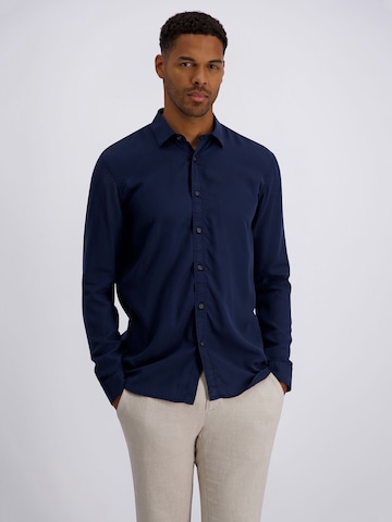 PIERRE CARDIN Comfort fit Overhemd in Blauw: voorkant