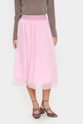 SAINT TROPEZ Nederdel 'Coral' i pink: forside