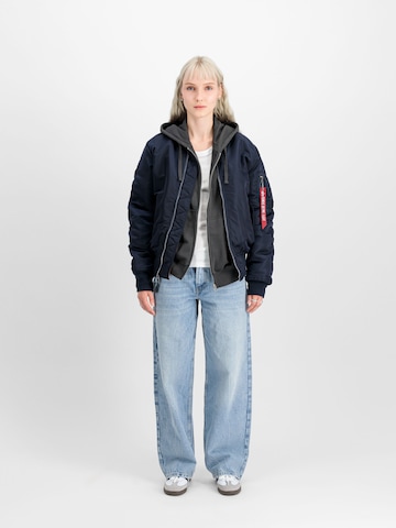 ALPHA INDUSTRIES Prehodna jakna 'MA-1 Heritage' | modra barva