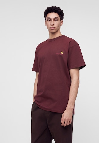 Carhartt WIP Paita 'American Script' värissä punainen