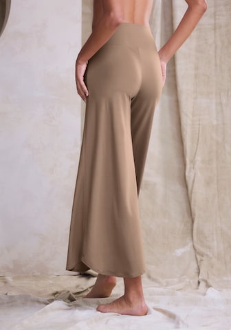 LASCANA Wide Leg Pyjamahose in Grau