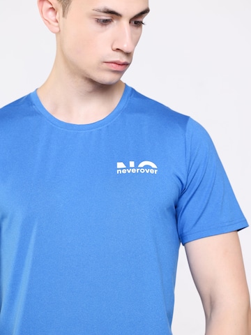 neverover - Camiseta funcional 'Men's Essential Elastic T-shirt' en azul