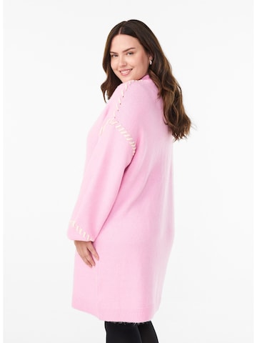 Zizzi Pletené šaty 'Mlea' - Ružová