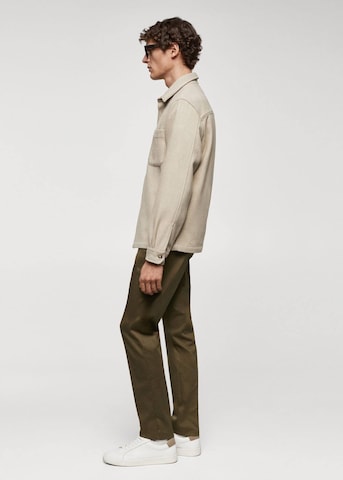 MANGO MAN Regular Pants 'DUBLINO' in Brown