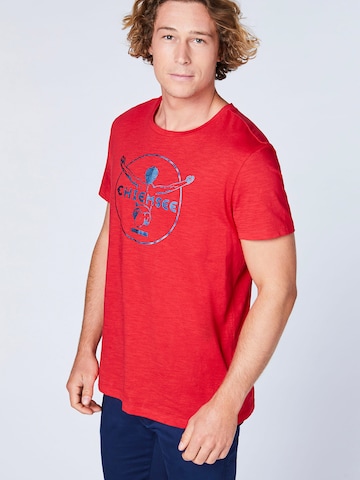 Coupe regular T-Shirt CHIEMSEE en rouge