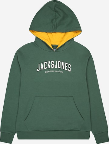 Jack & Jones Junior Mikina 'Division' – zelená: přední strana