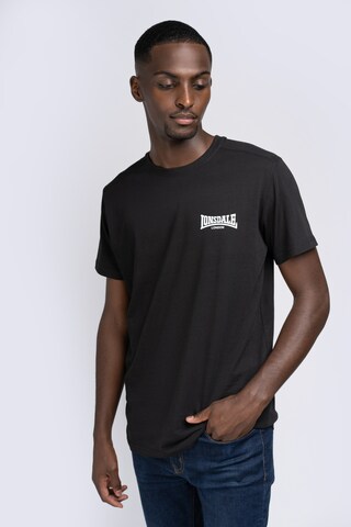 LONSDALE Shirt 'Elmdon' in Zwart: voorkant
