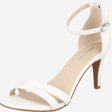 ABOUT YOU Strap Sandals 'Ariana' in White: front