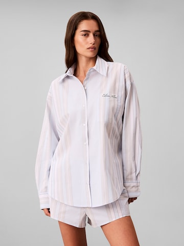 Calvin Klein Slaapshirt in Blauw