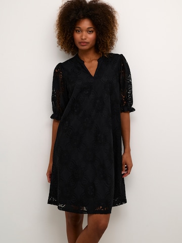 CULTURE Košeľové šaty 'Olu' - Čierna: predná strana