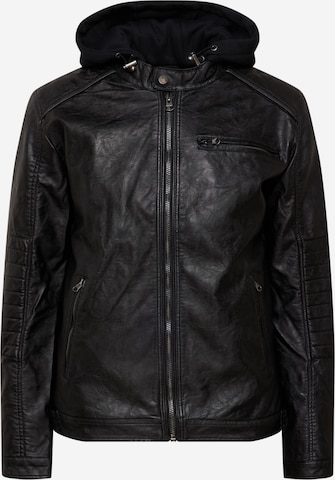 INDICODE JEANSPrijelazna jakna 'Berry' - crna boja: prednji dio