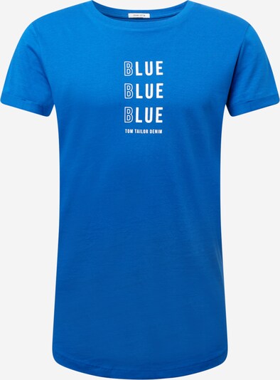 TOM TAILOR DENIM T-Shirt in cyanblau, Produktansicht