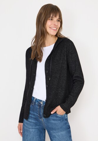 CECIL Knit Cardigan in Black: front