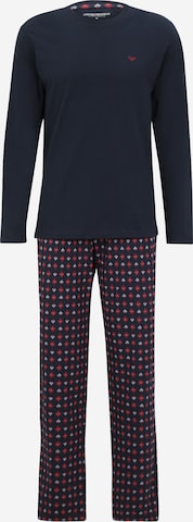 mėlyna Emporio Armani Ilga pižama: priekis