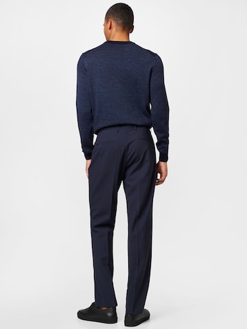 Regular Pantalon à plis 'Lenon' BOSS Black en bleu