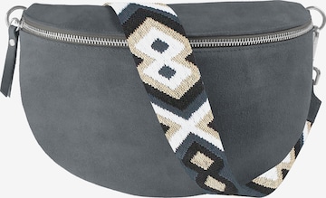 lePelou Gürteltasche 'ONDA large' in Grau: Vorderseite