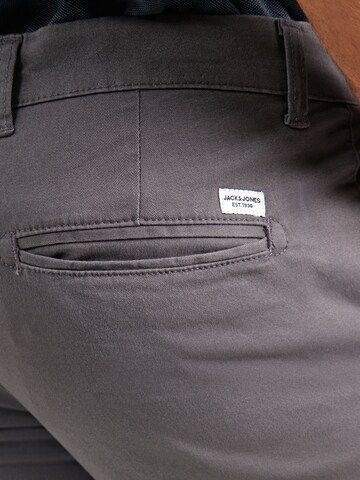 JACK & JONES Slim fit Chino trousers 'JJIMarco JJDave' in Grey
