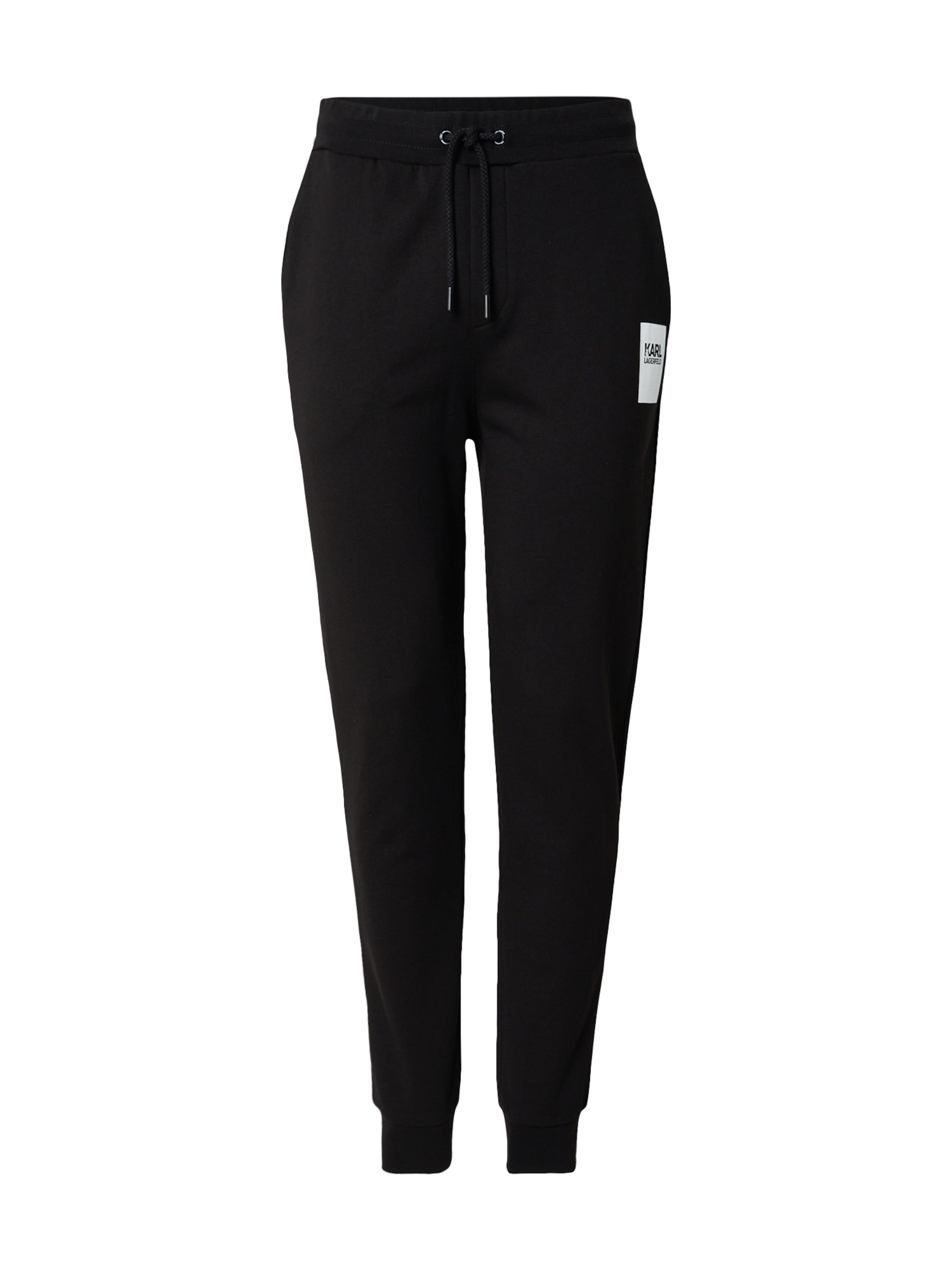 Tapered Pantaloni di Karl Lagerfeld in nero: frontale