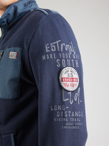 CAMP DAVID Sweatvest in Blauw