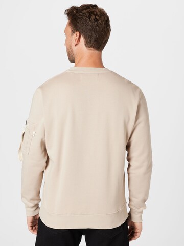 Sweat-shirt ALPHA INDUSTRIES en beige