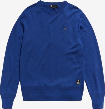 Pull-over G-Star RAW en bleu : devant